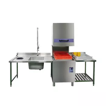 Купольная посудомоечная машина Kocateq KOMEC-H500 B DD + дозаторы + помпа