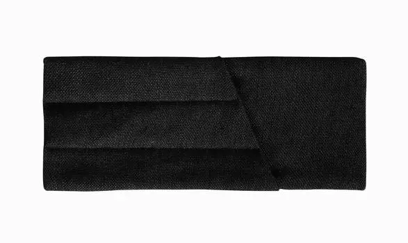 Куверт Resto рогожка черный на 3 столовых прибора правый (5 шт/уп)