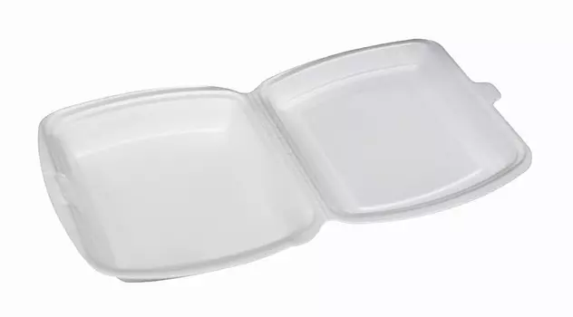 Ланч-бокс одноразовый 1-секционный 249х207х60 мм (в упаковке 100 шт.) | ОП-010914