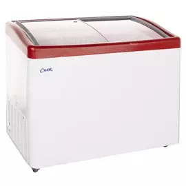 Ларь морозильный Снеж МЛГ-350 красный