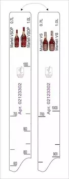 Линейка Martell VS/VSOP (0.7/1л) 28*2см Resto | 81250073