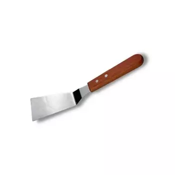 Лопатка 24,5см изогнутая (13*5,5см) нерж. узкая, с дерев. ручкой MGSteel | 900B