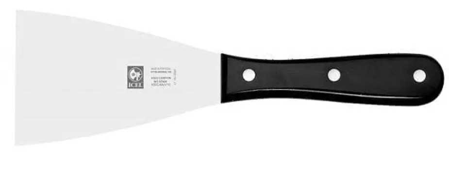 Лопатка 24,5см прямая (12*8см) нерж. широкая, черная Icel | 57100.6030000.120