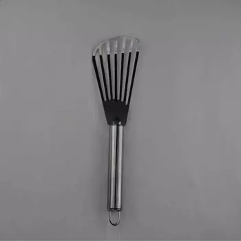 Лопатка 25см изогнутая (13*6,5см) нерж. узкая, перфорир. Resto (Китай) | 5809