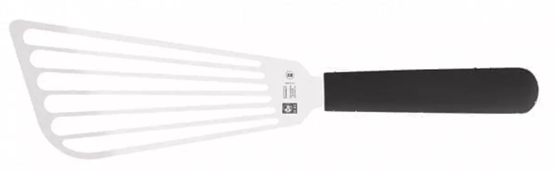 Лопатка 29см прямая (17*8см) нерж. узкая с пластик. ручкой, черная Icel | 54100.6050000.170