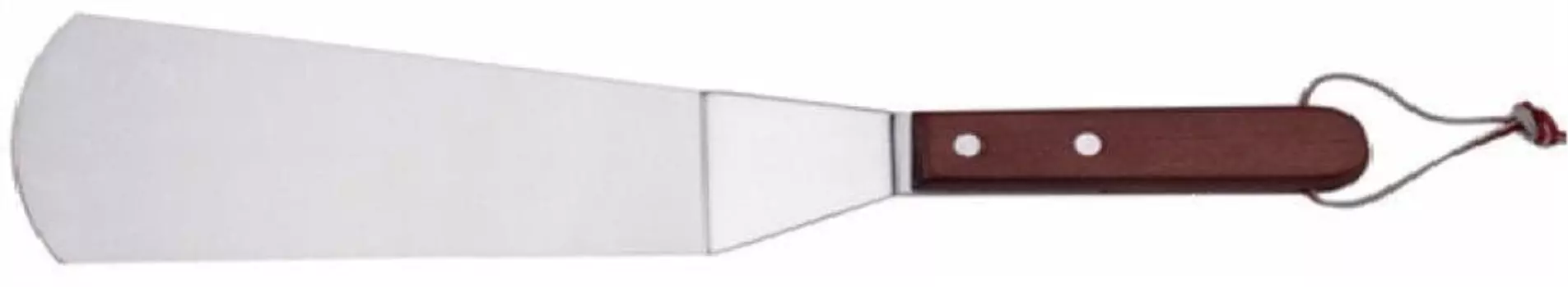 Лопатка 35см изогнутая (18*7см) нерж. широкая с деревянной ручкой Resto (Китай) | A03