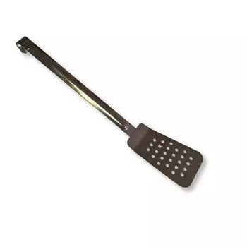 Лопатка 44см изогнутая (14*7,5см) нерж. перфорир. широкая Resto (Россия) | 1С2554