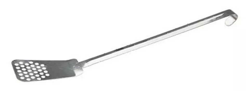 Лопатка 52см изогнутая (13,5*8см) нерж. перфорир. широкая Resto (Россия) | 1С2556