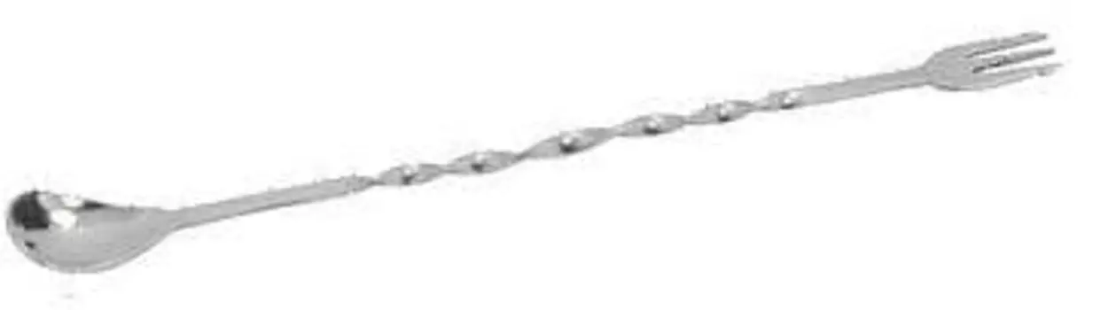 Ложка барменская с вилочкой 25см нерж. MGSteel | BRS10F