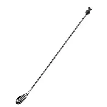 Ложка барная 33 см "Ананас" нерж черный Barbossa