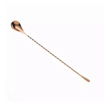 Ложка барная Classic 40см, ручка витая, сталь/медь Mercer Culinary M37013CP