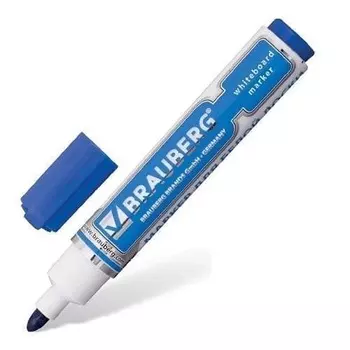 Маркер для маркерной доски Brauberg линия 5мм синий Resto (Россия) | 01PN0103