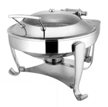 Мармит (чафиндиш) круглый cо стекл крышкой MACO Opulent OP/0/0/6.5/CP 6,5л