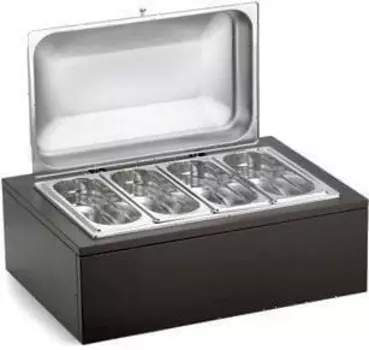 Мармит для сервировки GN1/4-65 с подогревом, крышка нерж. 51132810 Pintinox | 5113F810