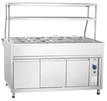 Мармит для вторых блюд Abat ЭМК-70КМ-01 с подогреваемыми полками, нерж. (21000802501)