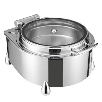 Мармит круглый со стеклянной крышкой MACO Jade JD/0/0/6.5/DP 6,5л