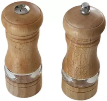 Мельница для перца + солонка 13см (светлое дерево) Resto SM039B
