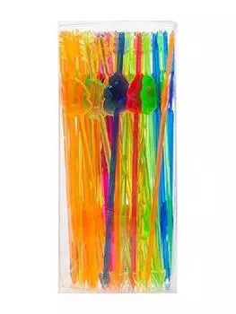 Мешалка Сердечки 16см (50 шт/ПВХ уп) Resto (Россия)