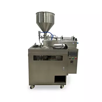 Мини дой-пак линия с поршневым дозатором для пакетов с зип-локом Hualian Machinery HLDX-9018G