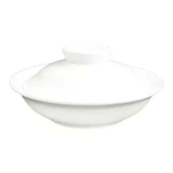 Мисосупница 175мл 14,5см с крышкой белая фарфор "Kunst Werk Bl" P.L. Proff Cuisine | P0274415