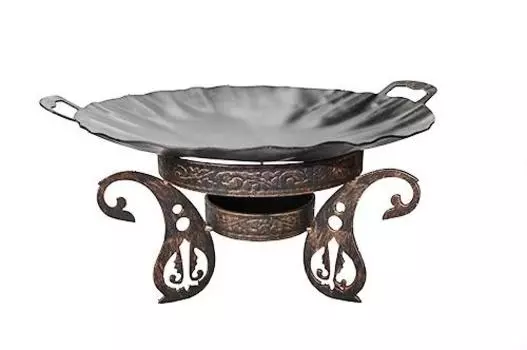 Набор для подачи Саджа сковорода d=40см углерод. сталь +подставка 17см Инь Янь Resto (Россия)