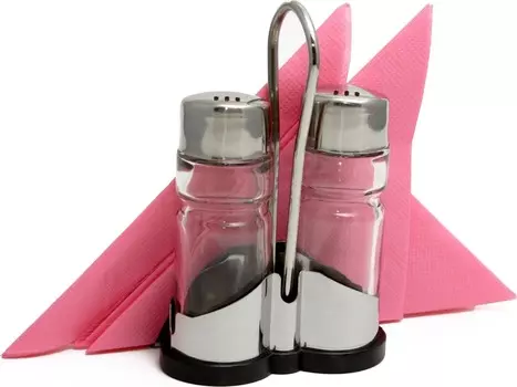 Набор для специй Family (соль, перец) + салфетница Luxstahl | 768N