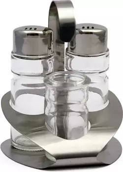 Набор для специй Family (соль, перец, зубочистки) Luxstahl | 821