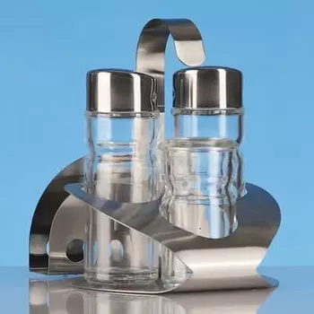 Набор для специй Family (соль, перец, зубочистки) + салфетница Luxstahl | 821N