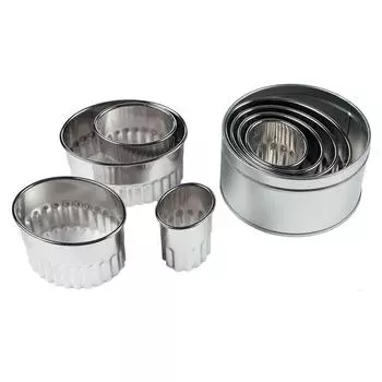 Набор кондитерских форм "Овал рифленый" 5см 8шт P.L. Proff Cuisine | FDMS-VL-8/502