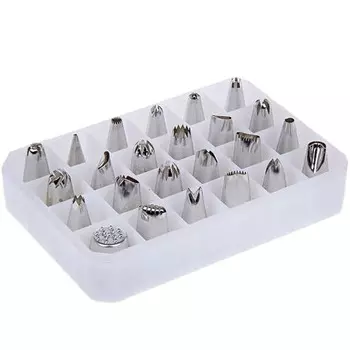 Набор насадок для кондитерского мешка MVQ 518100-1 (24 шт)