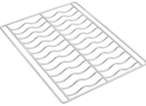 Набор волнистых решеток Smeg 3735 (435х320) 4 шт