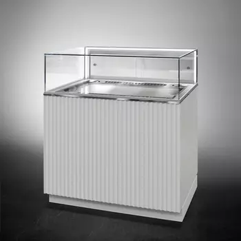 Напольная горизонтальная кондитерская холодильная витрина Finist Glassier Lux GL812-11/55/5