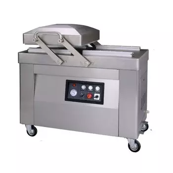 Напольный вакуумный упаковщик Hualian Machinery HVC-410S/2B-G (DZQ-410/2SB) нерж, газ