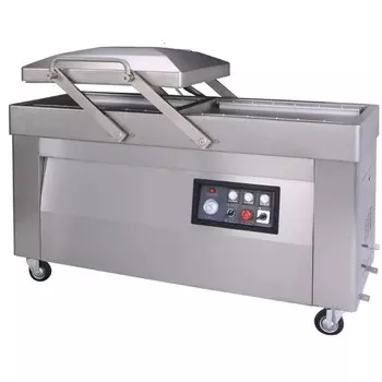 Напольный вакуумный упаковщик Hualian Machinery HVC-720S/2А-G нерж, газ