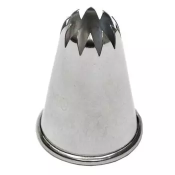 Насадка для кондитерского мешка "Закрытая звезда" 22 мм, h 4см d 3,5см P.L. Proff Cuisine | NTB-12