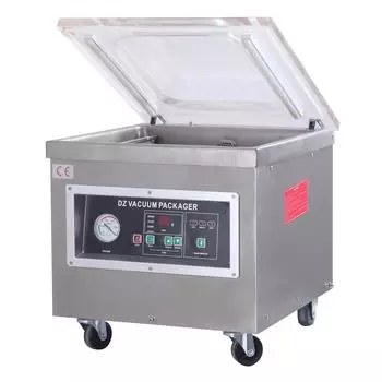 Настольный вакуумный упаковщик Hualian Machinery DZQ-400/2T (нерж , обрезка)
