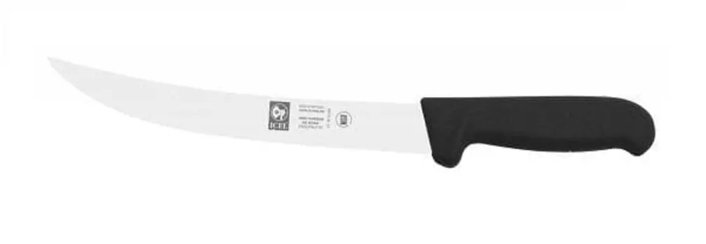 Нож обвалочный 200/330мм изогнутый черный Poly Icel | 24100.3512000.200