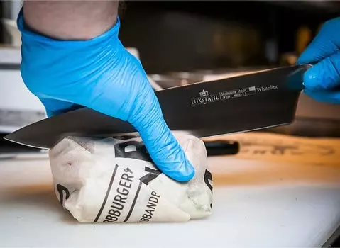 Нож поварской 250 мм White Line Luxstahl | XF-POM BS144