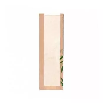 Пакет Feel Green для хлеба с окном 14+4х60 см, крафт-бумага 36 г/см2, 250 шт Garcia De Pou | 204.85