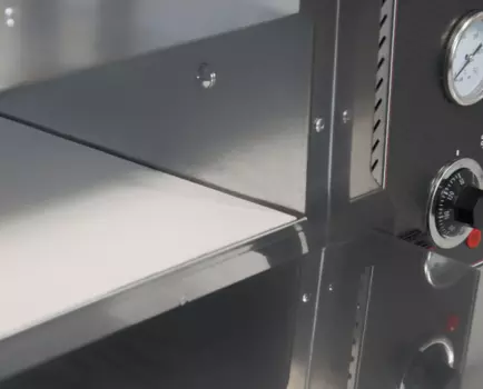 Печь для пиццы Luxstahl ПЭП-4 со стеклом