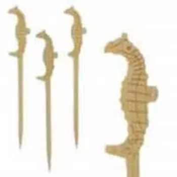 Пика "Морской конек" 9см бамбук 200шт Resto | 16774