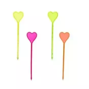 Пика "Сердце"ная пластик 80мм 500шт Resto | 159