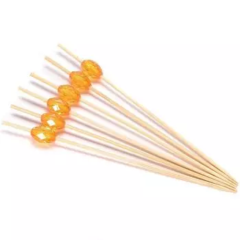 Пики 10см бамбук Resto Кристалл Янтарь (100 шт/уп)