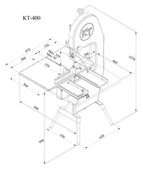 Пила для мяса Koneteollisuus Oy (KT) KT-400