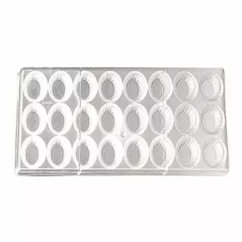 Пластиковая форма "Овал" 24 ячейки 35х25х19мм P.L. Proff Cuisine | PC-1003