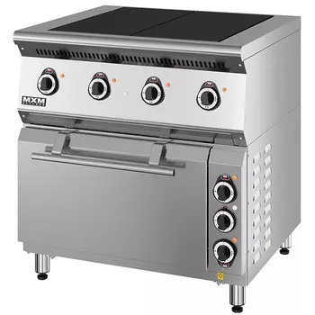 Плита электрическая с духовкой Марихолодмаш ПЭ47Ж лицевая нерж