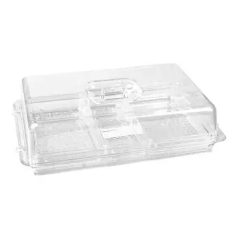 Поднос для выкладки 31,5х21,5х8,5см с секциями пласт. с пласт. крышкой P.L. Proff Cuisine | JD-P2202