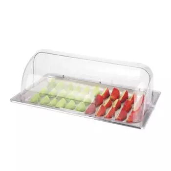 Поднос для выкладки 53х32,5х19см нерж с пласт. крышкой Sunnex | X88113-M