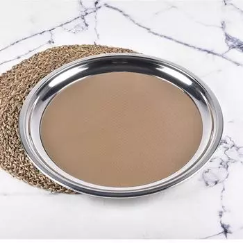 Поднос прорезиненный 30 см нерж Barbossa | BRTY0033