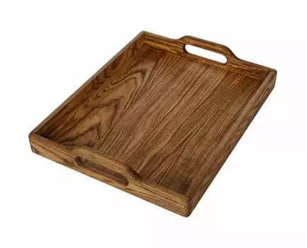 Поднос с ручками 300х360 мм, ясень